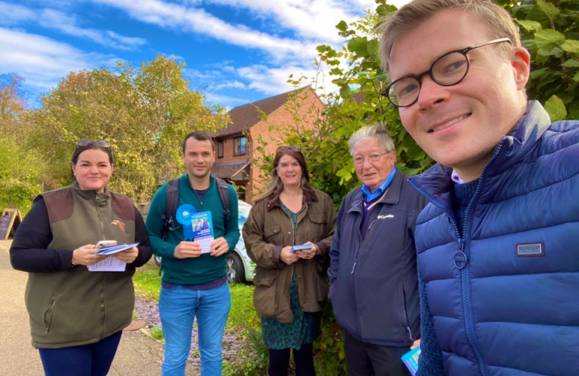  Bradley campaigning in South Cambridgeshire